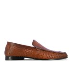 Slip-on Perforated Loafers -tan