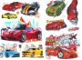 Sports Cars 3D Wall Art Stickers For Kids 2 Pack Bundle