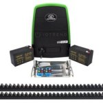Centurion D10 Smart Gate Motor Kit With Batteries Remotes Base Plate And Steel Rack