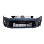 Vw Polo 6 7 New Vivo Hatchback Front Bumper Wrc Style 2010+ Better Quality Gloss Black Grilles + Main Grille