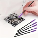 4 8PCS Silicone Sewing Machine Cleaning Brushes - Reusable Thick Bristles For Hard-to-reach Corners & Gaps Ideal For Rvs & Acces
