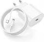 20W Usb-c Pd Fast Charger With 1M Usb-c To Usb-c Cable & Cable Organizer