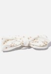 Cotton On Organic Pointelle Bow Headband - Milk ditsy Daisy