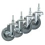 Castors for Cabinet Set Of 4  2x Break & 2x Stud