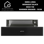 Smeg Linea Midnight Black Built-in Warmer Drawer - 15CM