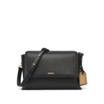 Alya Flap Crossbody Bag -black gold