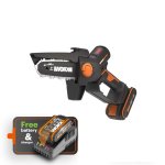 One-handed Chainsaw W battery & Charger 20V 12CM Brushless