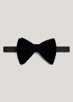 Large Black Velvet Bow Tie