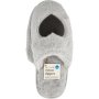 Clicks Heart Fluffy Slippers Grey