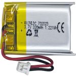 Hxjnldc Dc 3.7V 330MAH 702025 Rechargeable Lithium Polymer Battery Suitable For Diy 3.7-5V Electronic Products With Built-in 2-W