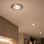 Twist Aluminium Downlight In Satin Chrome