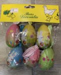 Easter Printed 6 PC Egg Pack