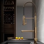 Kitchen Faucet sink Mixer 2- Function – Brushed Gold