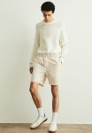 Regular Fit Cotton Shorts - White