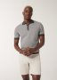 Striped Button-up Collar Polo