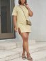 Solid Color Crew Neck Minimalist Dress Causal Short Sleeve Split Hem MINI Dress For Spring & Summer Women's Clothing