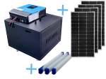 SD015 Ecotek Solar Off Grid System. Pure Sign 1KW Inverter.lithium BATTERY100AH .s/panels