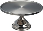 Footed Stainless Steel Cake Server