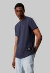 Calvin Klein Badge Turn Up Sleeve - Ink