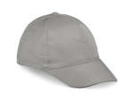 5 Panel Structured Peak Cap Grey