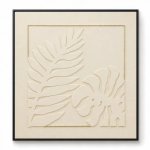 Cream Botanical Wall Frame 100×100 WF010