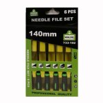File Needle Set Prof. 6PC W handle Waldo