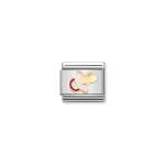 Composable Link Pink Pacifier In Gold