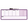 Magnetic Dry Erase Weekly Organiser - Purple 140MM X 360MM