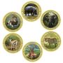 Animal World 6PCS Gold-plated Animal Coins Set Collectible Gift