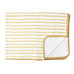 Xoxo Baby Mustard Stripe Receiving Blanket