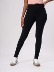 Black Cotton Leggings - L Black