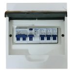 Distribution Board 8 Way Plastic Flush Populated Riken