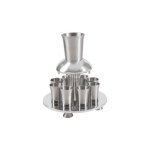 Yair Emanuel Anodized Aluminum Kiddush Fountain With Nine Cups