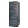 Steel Office Filing Cabinet 4 Drawer File 130 X 47 X 63 Cm 4FC02-GREY