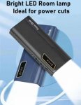 10 000MAH Power Bank With Bright LED Room Lamp. Ideal For Power Cuts. Assorted Colors Available