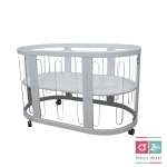 Mola-vision Convertible Perspex Cot - Ice White