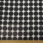 Wax Printed Piece Polka Dot Black: 480CM X 112CM