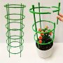 6/18/30pcs Plant Support Stake Plant Support Ring With Twist Strap Flower Holder Bracket Splicable Flower Bracket Support Ring Support Rod Indoor Plant Flower Holder