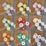 0.91 Meter Daisy Flower Lace Trim Knitting Wedding Embroidered Diy Handmade Garment Sewing Supplies Crafts