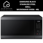 Samsung Black Stainless Steel Grill Microwave Oven - 40L
