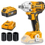 Ingco - Li-ion Cordless Impact Wrench With Fast Charger And 4.0AH Battery