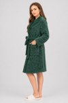Ladies Plush Hooded Coral Fleece Luxury Winter Gown