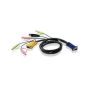 Aten 1.8M USB Kvm Cable With 3 In 1 Sphd And Audio