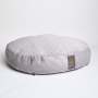 Cord Velour Dog Bed - Light Grey / Large