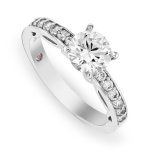 Chet Sterling Silver With Platinum Finish Diamondlite Cubic Zirconia Ring