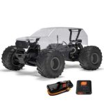 1 10 Gorgon 2WD Rta Kit Brushed Monster Truck Battery & Charger Included Clear