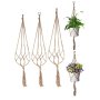 1 Set Macrame Handmade Plant Hanger Baskets Flower Pots Holder Balcony Hanging Decoration Flowerpot Net Bag Home Garden Supplies