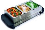 Generic 1.5 L Silver Condere Buffet Server+hot Tray Ice Bucket