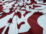 Printed Pleated Satin