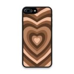 Custom Printed Tpu Cases - Apple Iphone 7 Plus Apple Iphone 8 Plus & 39 Brown Heart& 39 By